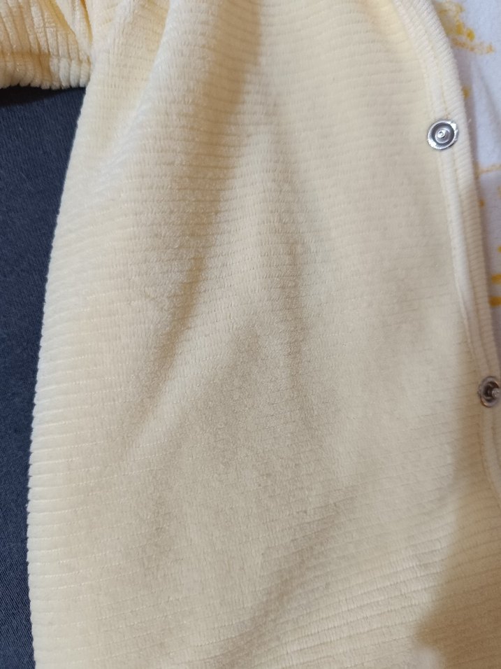 Sarı Kapüşonlu Bebek Kış Tulumu - Görsel 5