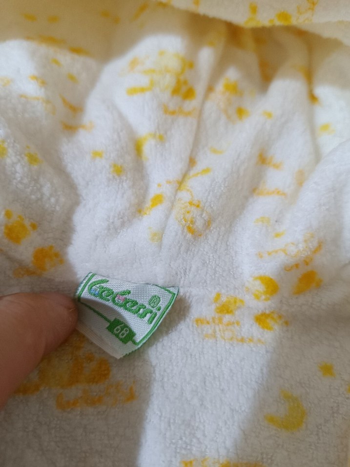 Sarı Kapüşonlu Bebek Kış Tulumu - Görsel 3