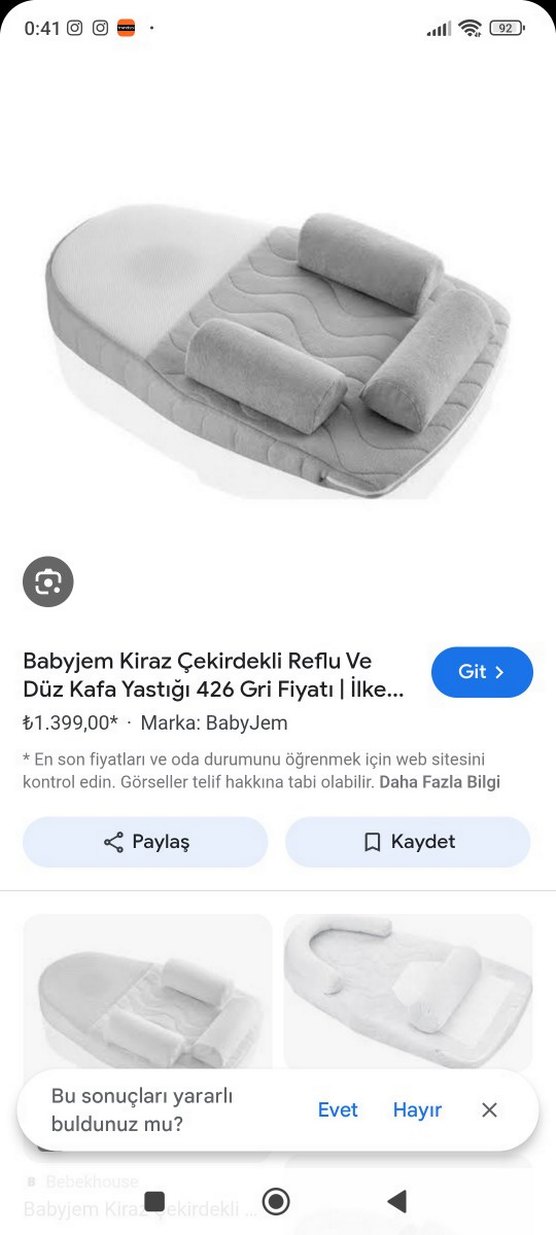 bebek reflü Yastığı - Görsel 2