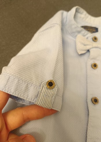 Erkek Çocuk Kısa Kollu Pamuklu Gömlek - Görsel 4