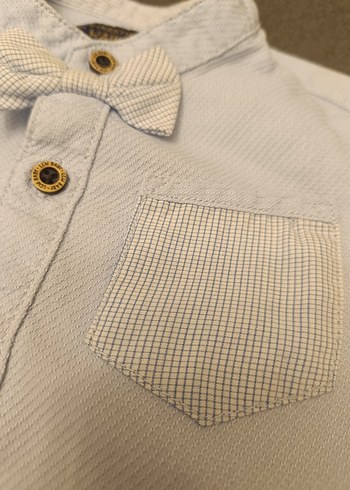 Erkek Çocuk Kısa Kollu Pamuklu Gömlek - Görsel 3