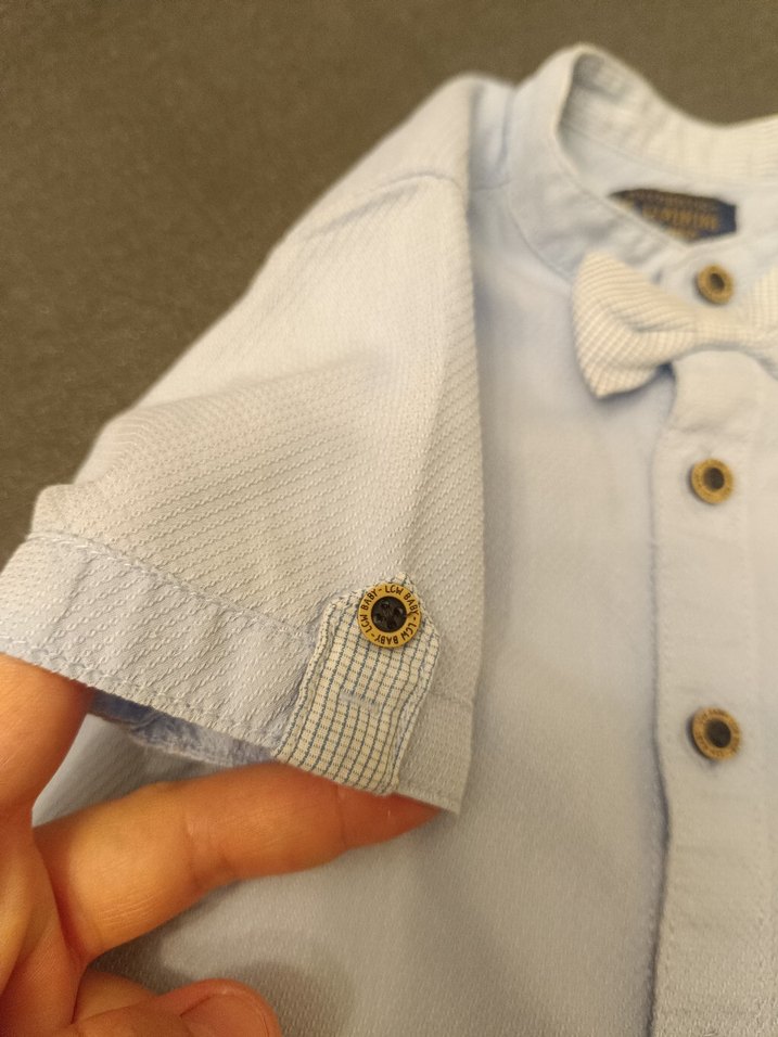 Erkek Çocuk Kısa Kollu Pamuklu Gömlek - Görsel 4