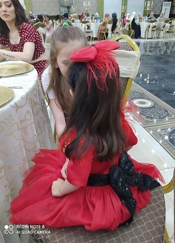 3 yaş kina kıyafeti kırmızı - Görsel 5