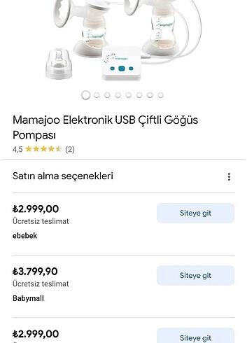 Mamajo Süt sağma makinesi - Görsel 2