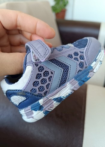 19 Beden mavi Renk Gri Erkek Çocuk Spor Ayakkabı Velcro