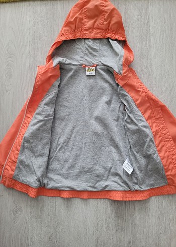 Turuncu Kapüşonlu Erkek Çocuk Ceketi - Görsel 2