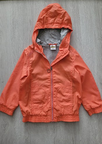 Turuncu Kapüşonlu Erkek Çocuk Ceketi - Görsel 4