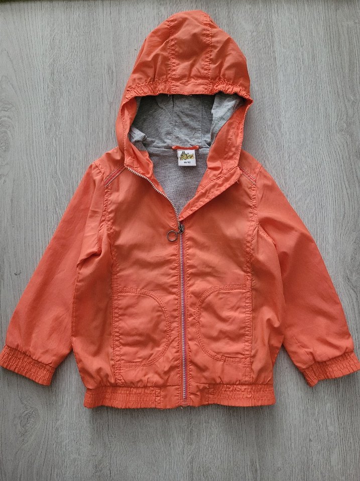 Turuncu Kapüşonlu Erkek Çocuk Ceketi - Görsel 4