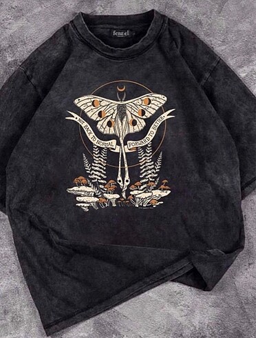 Diğer Butterfly Yıkamalı Tshirt