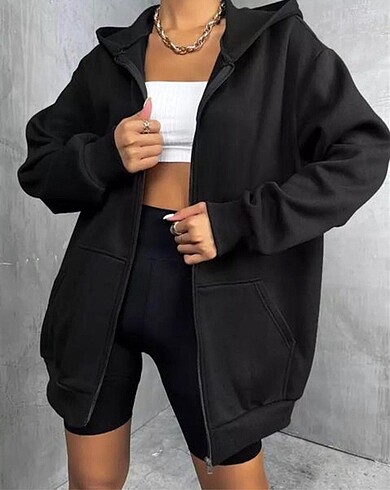 Urban Outfitters Sokak Tarzı Unisex Kapşonlu Hırka