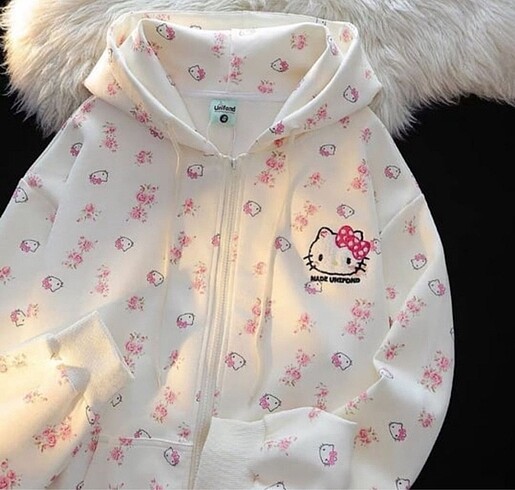 Abercrombie & Fitch Hello Kitty Baskılı Kapşonlu Hırka