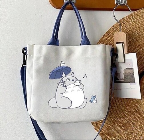 Totoro Anime Cat Mıknatıslı Omuz-El Çantası