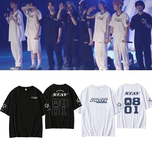 Kpop Stray Kids Baskılı Tshirt