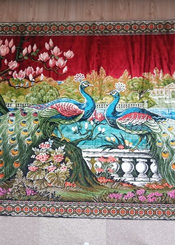 Renkli Desenli Geleneksel Duvar Halısı - Görsel 2