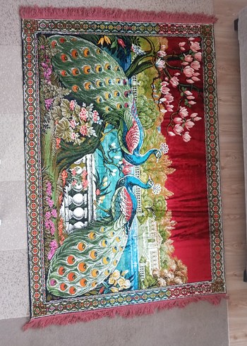 Renkli Desenli Geleneksel Duvar Halısı - Görsel 4