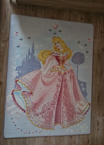 Pembe Prenses Temalı Çocuk Halısı - Görsel 3