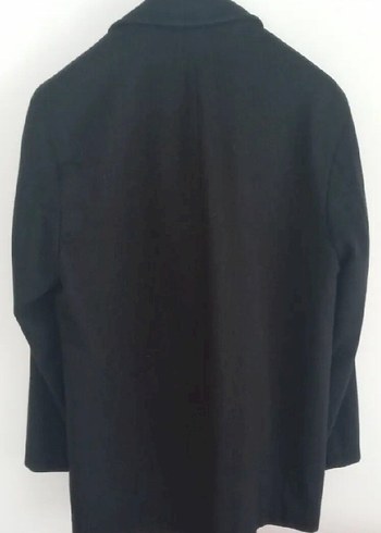 Siyah Düğmeli Erkek Kaban L Beden - Görsel 5