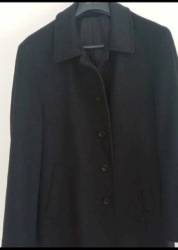 Siyah Düğmeli Erkek Kaban L Beden - Görsel 4