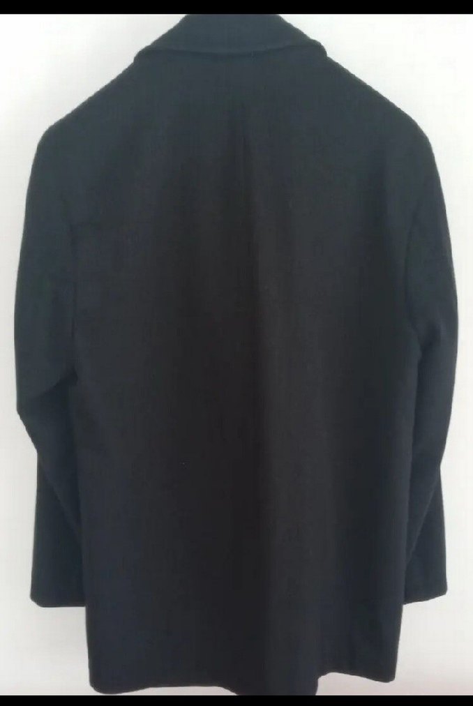 Siyah Düğmeli Erkek Kaban L Beden - Görsel 5