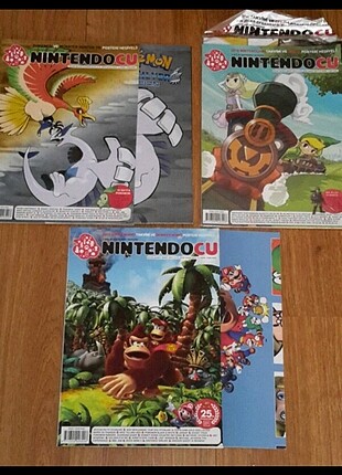 Nintendocu dergileri 3 dergi ve  tüm posterleri