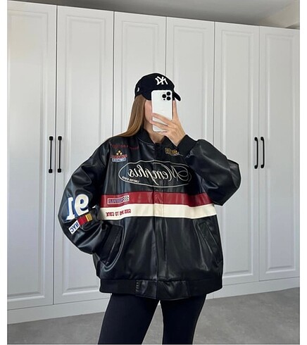 Oversize Deri Ceket