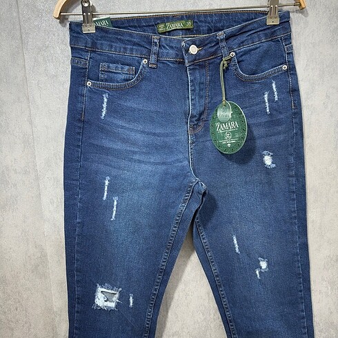 30 Beden mavi Renk Boyfriend kalıp Jeans