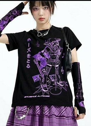 Anime Harajuku Kuromi Gotik Unisex T-shirt 