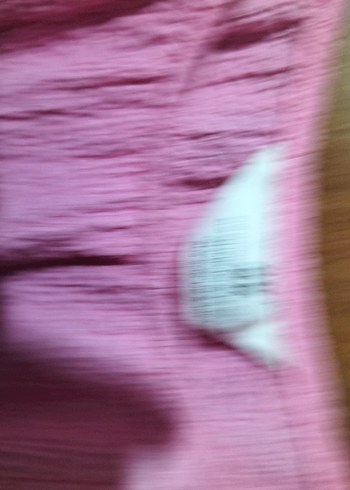 Pembe Kısa Kollu Kadın Keten Bluz - Görsel 4