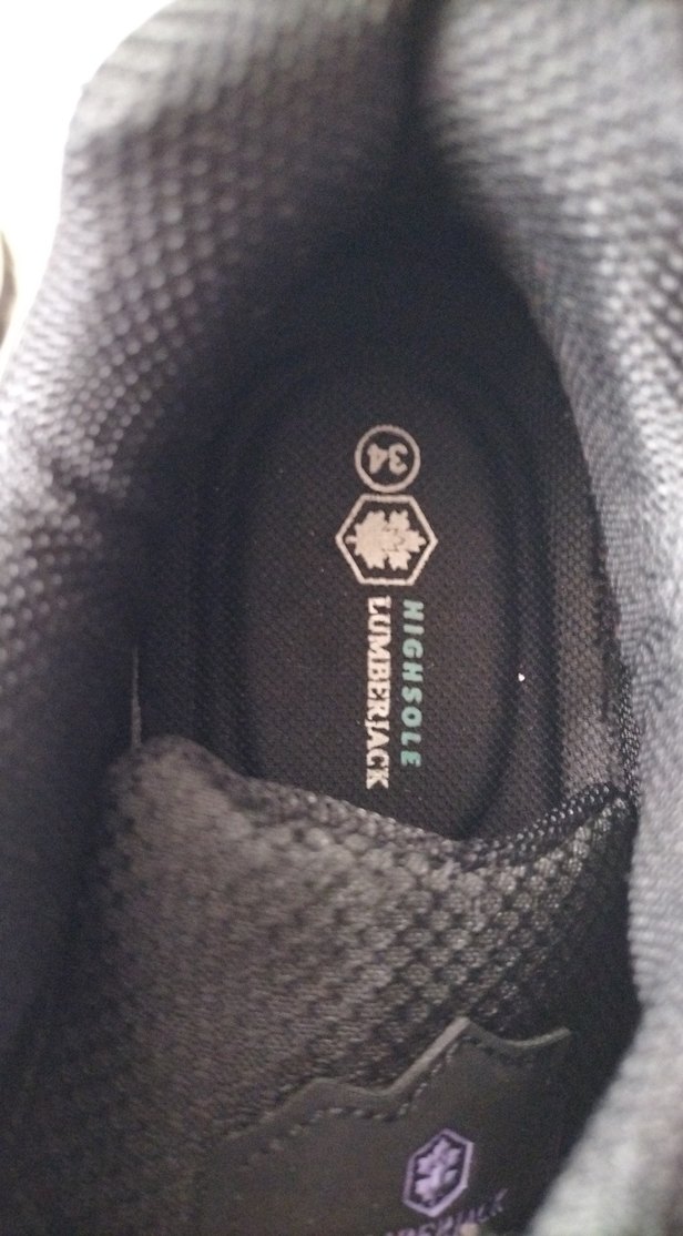 Kız Çocuk Siyah Mor Cırtlı Spor Ayakkabı - Görsel 4