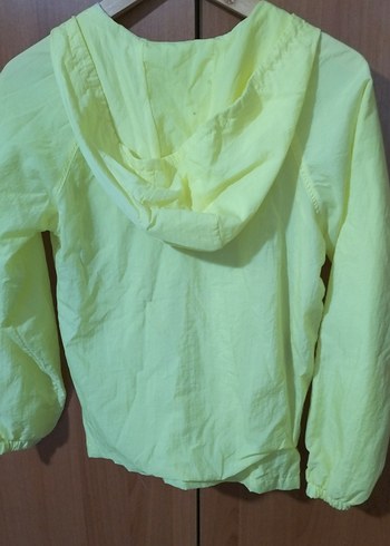 Kız Çocuk Sarı Kapüşonlu Yağmurluk - Görsel 4