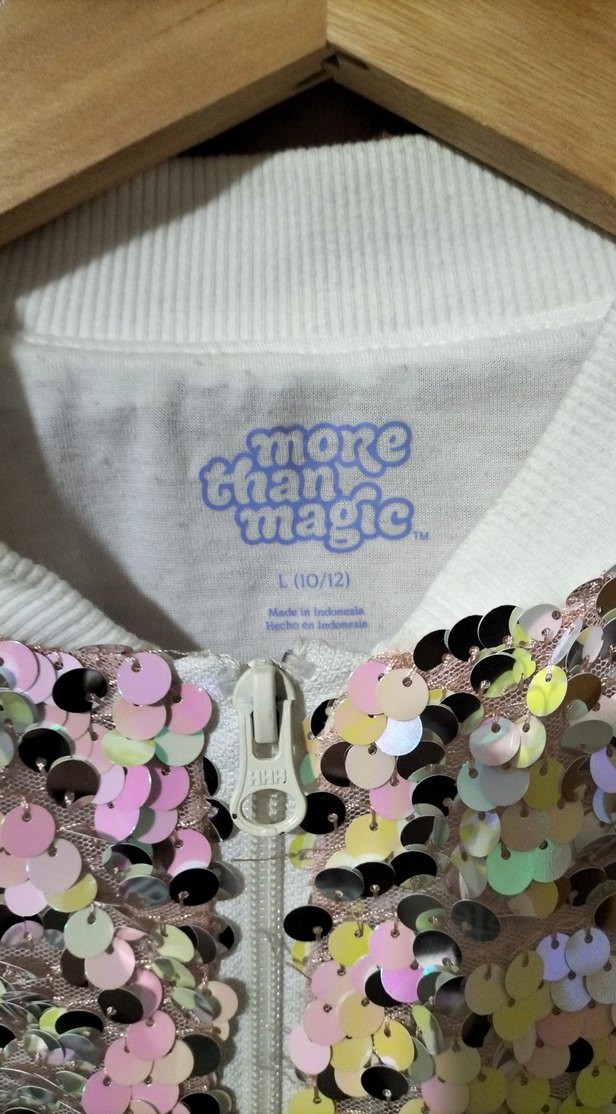 Pembe Pul Payetli Kız Çocuk Ceket - Görsel 4