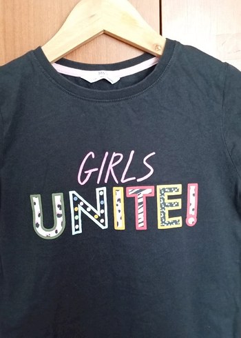 Kız Çocuk Çok Renkli Baskılı Kısa Kollu Tişört - Görsel 2