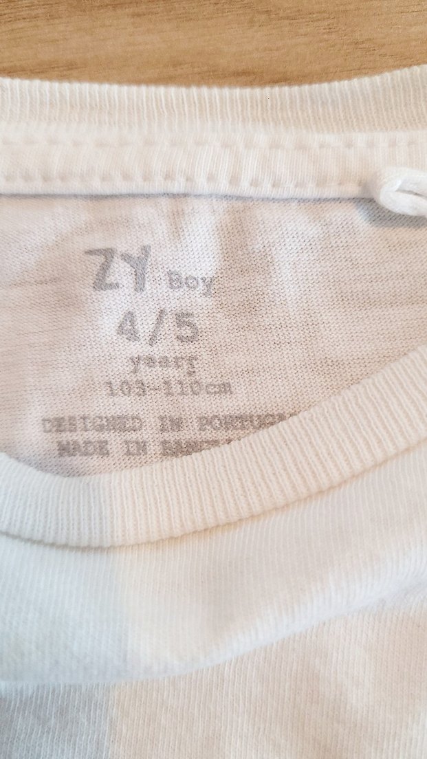 Beyaz Çocuk Tişörtü Unisex - Görsel 2