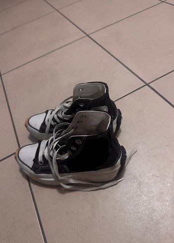 Siyah Gri Kadın Sneakers Stiletto Topuklu - Görsel 3