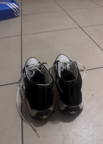 Siyah Gri Kadın Sneakers Stiletto Topuklu - Görsel 2