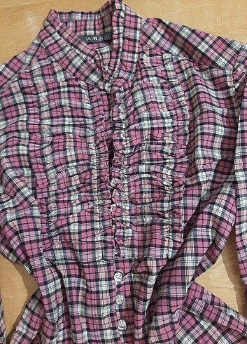 American Vintage Y2k vintage fırfırli gömlek