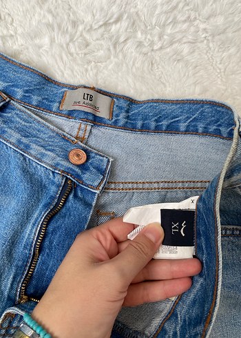 xl Beden Kadın Mavi Mini Denim Şort