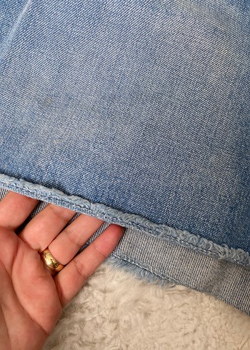 xl Beden mavi Renk Kadın Mavi Mini Denim Şort