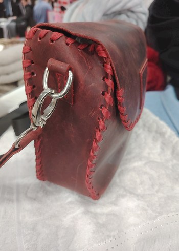 El Yapımı Hakiki Deri Çanta - Görsel 5