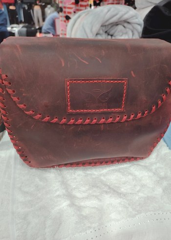 El Yapımı Hakiki Deri Çanta - Görsel 4