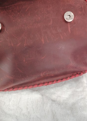 El Yapımı Hakiki Deri Çanta - Görsel 3