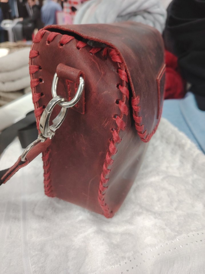 El Yapımı Hakiki Deri Çanta - Görsel 5