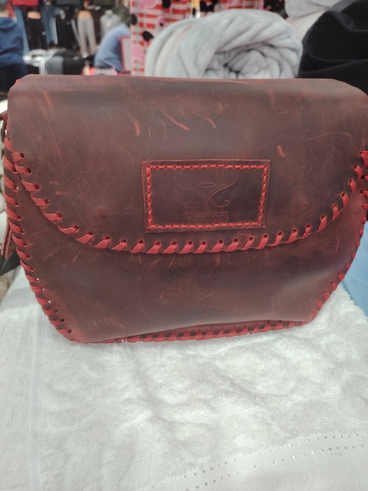 El Yapımı Hakiki Deri Çanta - Görsel 4