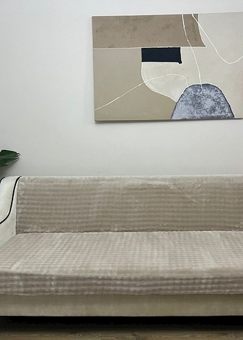 Tavşan Tüyü Kaymaz Koltuk Örtüsü - Görsel 6