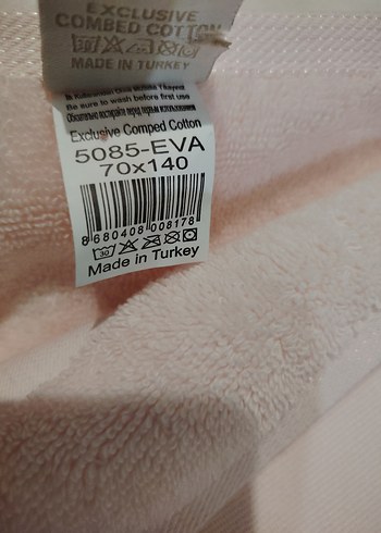 Pupilla Nakışlı Pembe Banyo Havlusu - Görsel 6