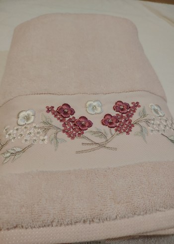 Pupilla Nakışlı Pembe Banyo Havlusu - Görsel 2