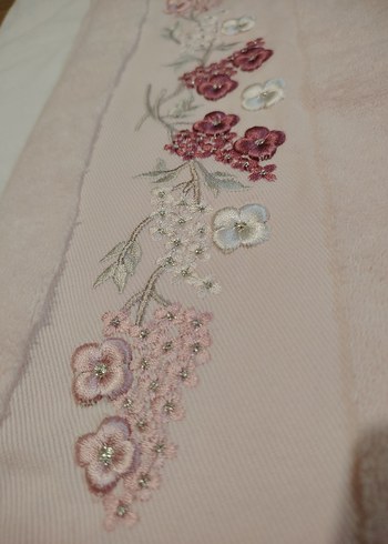 Pupilla Nakışlı Pembe Banyo Havlusu - Görsel 4