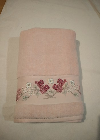 Pupilla Nakışlı Pembe Banyo Havlusu - Görsel 3