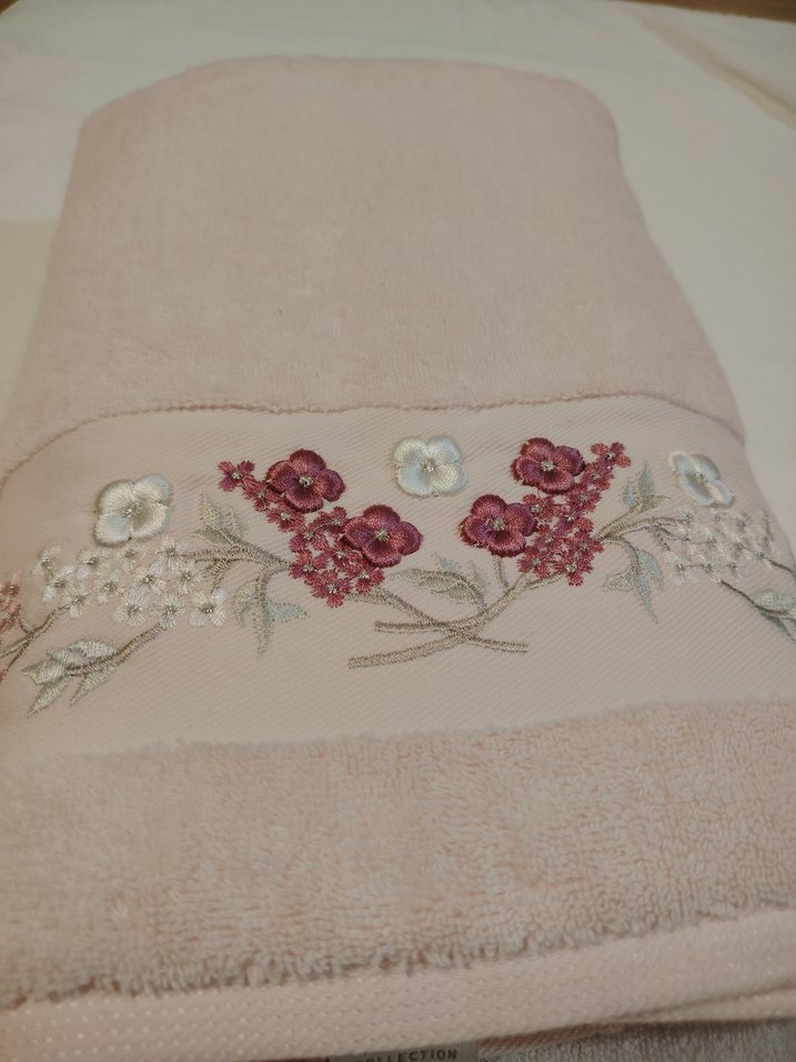 Pupilla Nakışlı Pembe Banyo Havlusu - Görsel 2