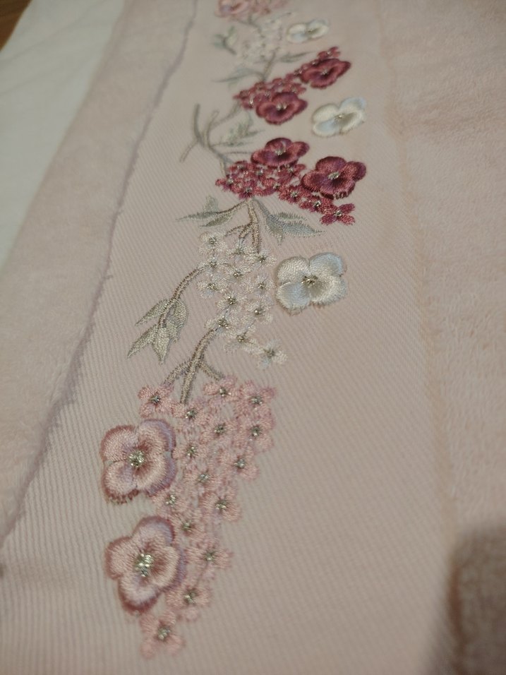 Pupilla Nakışlı Pembe Banyo Havlusu - Görsel 4